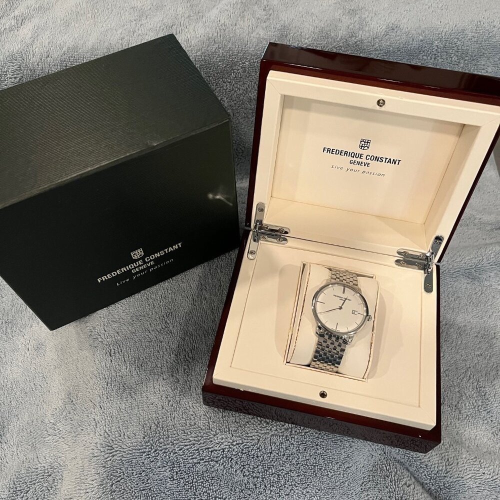 Frederique Constant Men's Slimline SS Watch